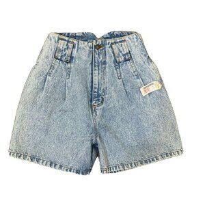 90’s Denim Jean Shorts Size 5 Juniors Womens High Waist Mom NWT Vintage
